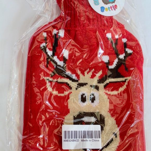 Durable and safe: 2L hot water bottle, made of thick rubber, non-toxic, odorless - Picture 2 of 6